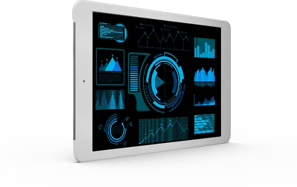 Custom touch screen interface with integrated buttons for industrial control, manufactured in the Bay Area, CA
