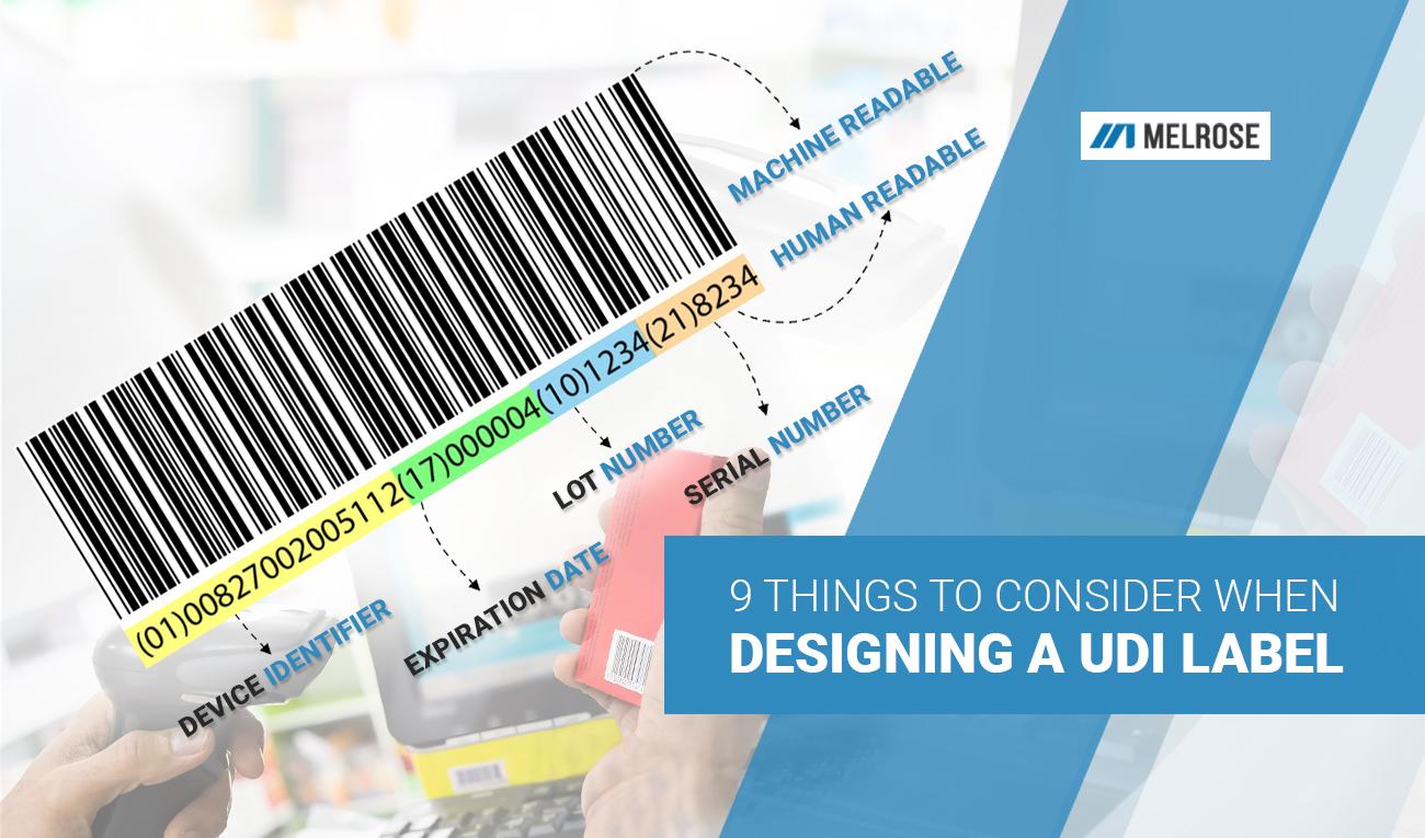 9 things to consider when designing a UDI label | Melrose Nameplate ...