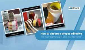 Adhesive for your nameplate and label project