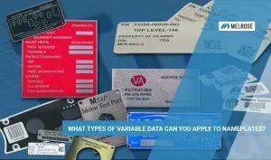 variable data in nameplates