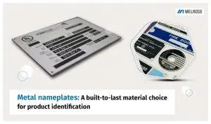 Metal nameplates A built-to-last material choice for product identification