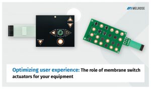 Membrane switch actuators for equipment