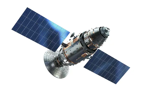 Satellites and industrial nameplates.