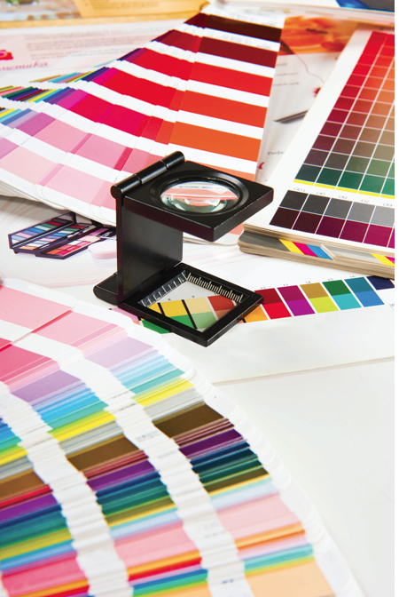 Color guidelines for label and nameplate design.