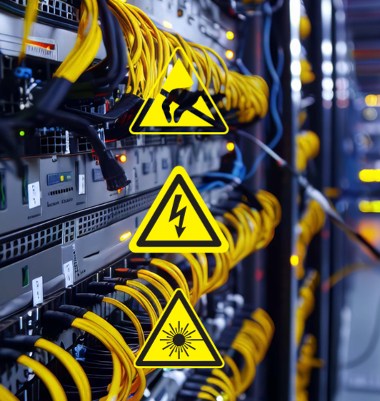 Data center showing how labels are used.