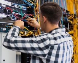 Custom components for network infrastructure, including labeling and interface solutions for IT technicians